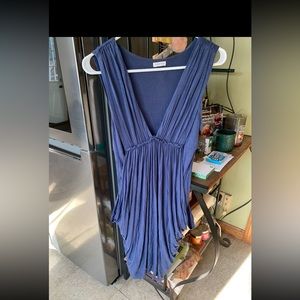Navy blue Maurice’s maxi dress size Medium, flows nicely not tight fit.